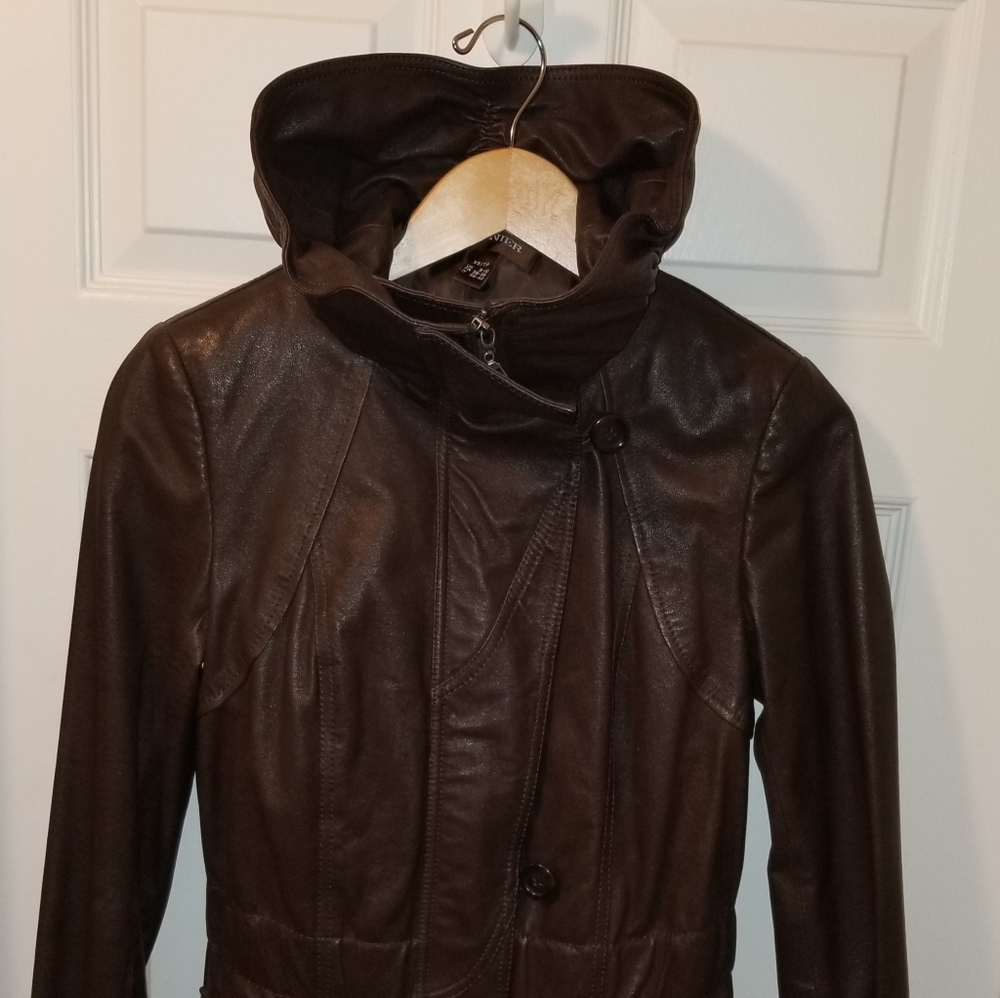 Daniel genuine Brown leather jacket